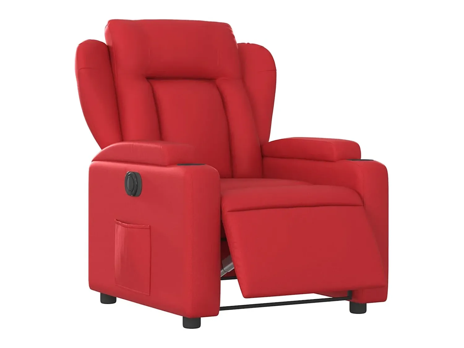 Outlet Poltrona Confortável | Poltrona reclinável elétrica couro artificial SHL146805 Vermelho