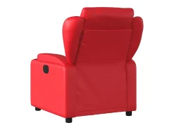 Outlet Poltrona Confortável | Poltrona reclinável elétrica couro artificial SHL146805 Vermelho