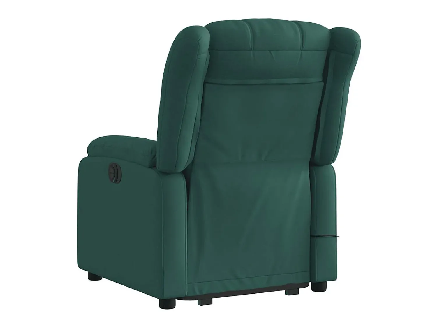 Poltrona Confortável | Poltrona reclinável elevatória de massagens tecido verde-escuro SHL628304^ Poltrona