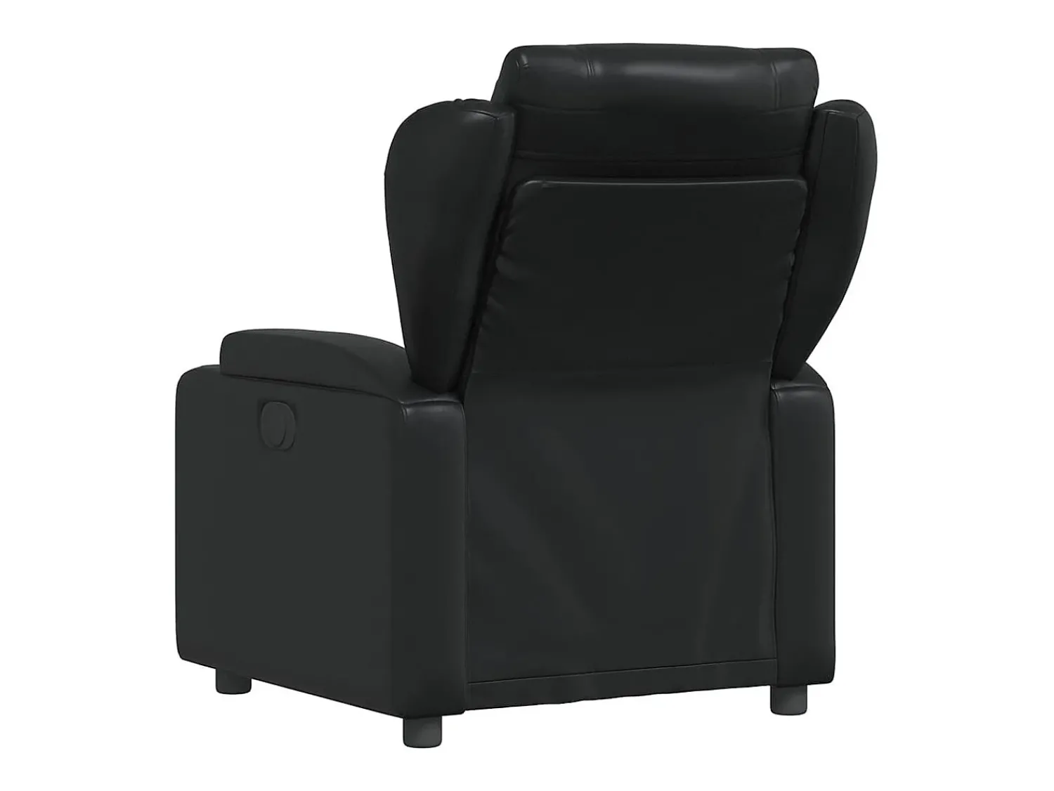 Poltrona* Poltrona Confortável | Poltrona reclinável em couro sintético SHL626708 Preto