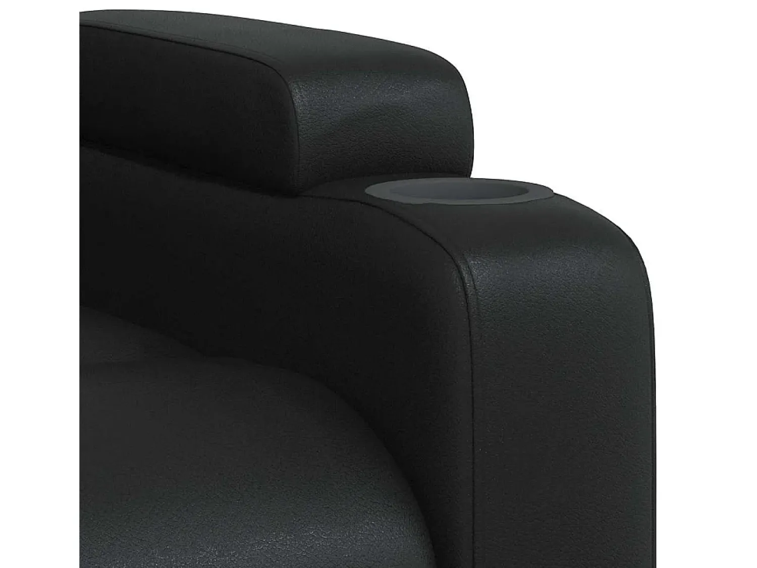 Poltrona* Poltrona Confortável | Poltrona reclinável em couro sintético SHL626708 Preto