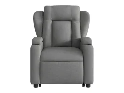 Poltrona Confortável | Poltrona reclinável elevatória tecido cinzento-escuro SHL570840^ Poltrona