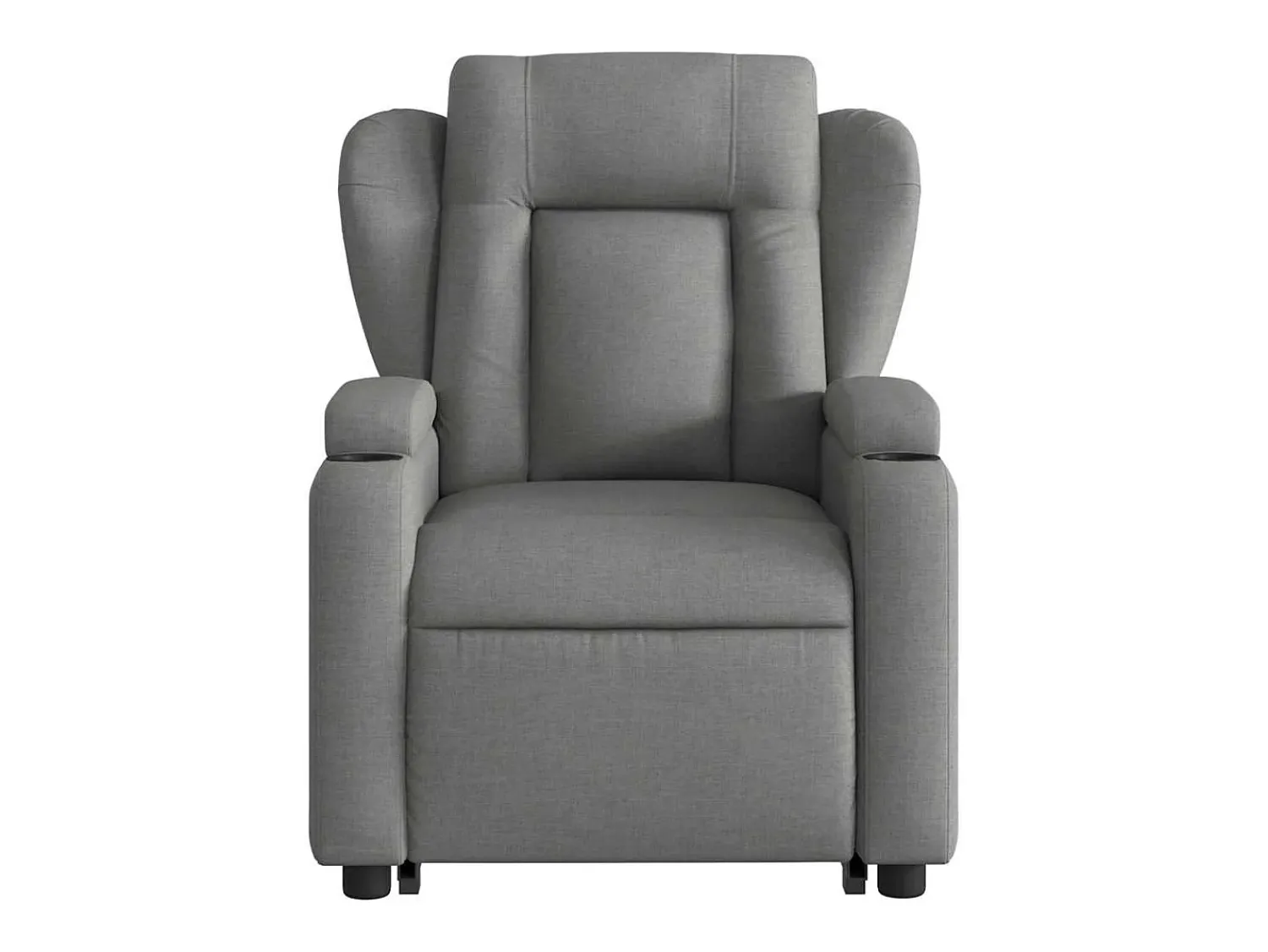 Poltrona Confortável | Poltrona reclinável elevatória tecido cinzento-escuro SHL570840^ Poltrona
