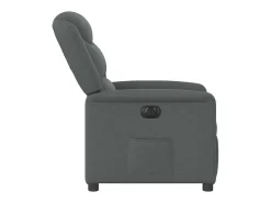 Poltrona Confortável | Poltrona reclinável elétrica tecido cinzento-escuro SHL715343^ Poltrona