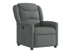 Poltrona Confortável | Poltrona reclinável elétrica tecido cinzento-escuro SHL715343^ Poltrona