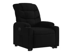 Discount Poltrona Confortável | Poltrona reclinável elevatória elétrica tecido SHL785381 Preto