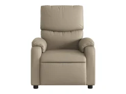 Poltrona* Poltrona Confortável | Poltrona reclinável elétrica couro artificial cor cappuccino SHL43641 Castanho