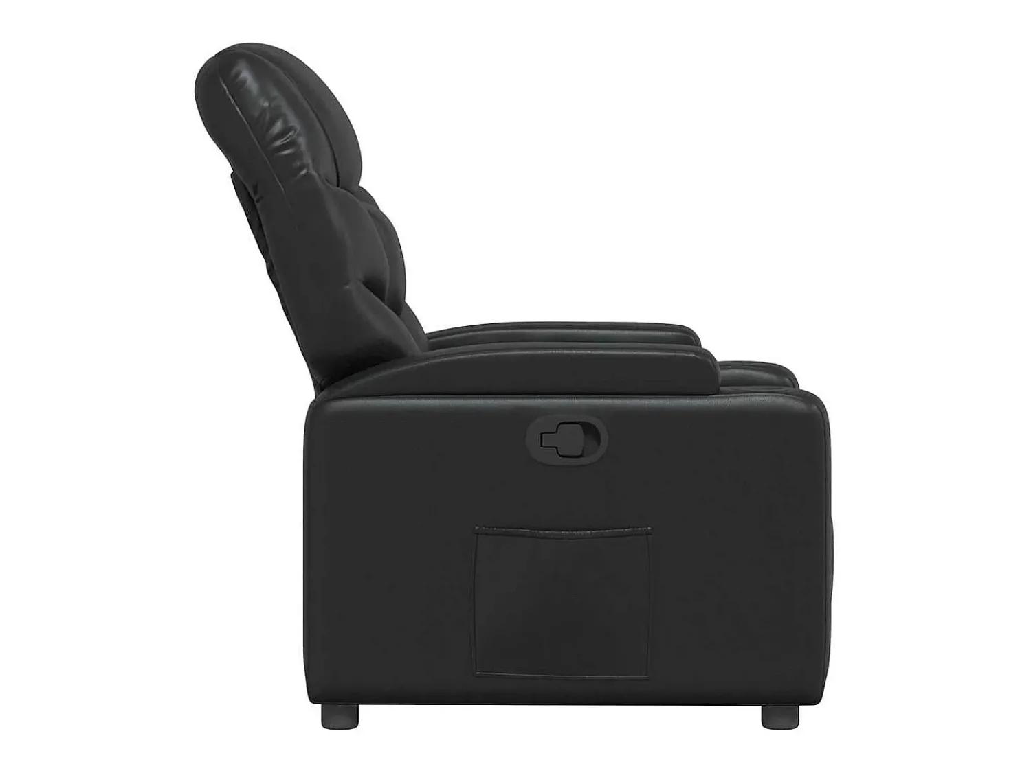 Poltrona| Poltrona Confortável | Poltrona reclinável em couro sintético SHL754048 Preto
