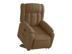 Poltrona* Poltrona Confortável | Poltrona reclinável elevatória elétrica tecido SHL745075 Castanho