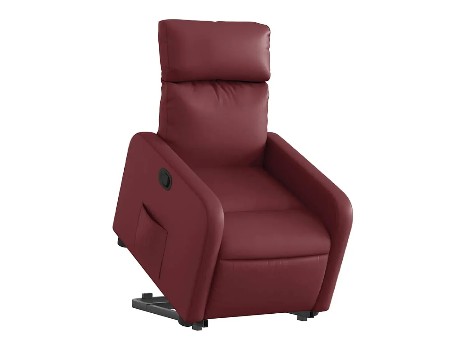 Poltrona* Poltrona Confortável | Poltrona reclinável elevatória couro artificial tinto SHL478344 Vermelho