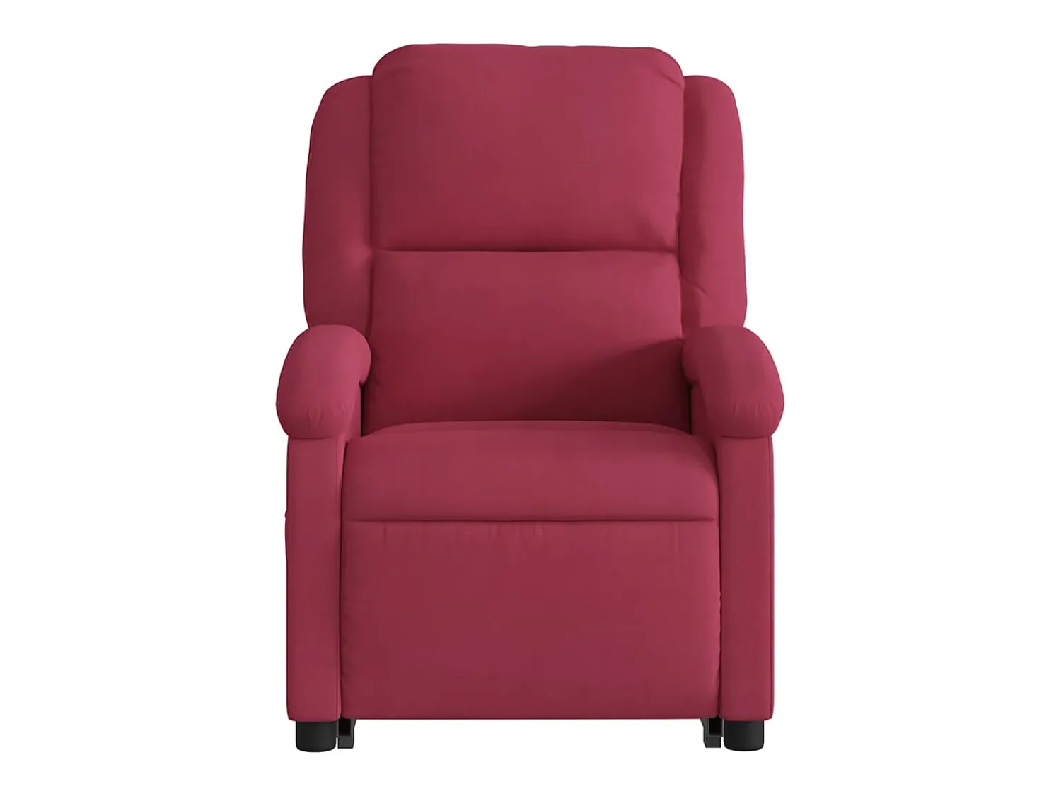 Poltrona| Poltrona Confortável | Poltrona reclinável elevatória elétrica veludo -tinto SHL80127 Vermelho