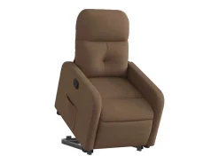 Poltrona* Poltrona Confortável | Poltrona reclinável elevatória tecido SHL152424 Castanho