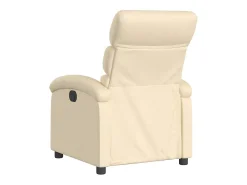 Hot Poltrona Confortável | Poltrona reclinável elétrica tecido cor SHL221157 Creme