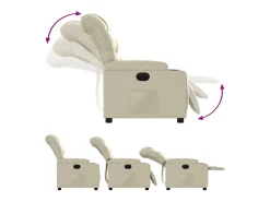 Poltrona Confortável | Poltrona reclinável elétrica couro artificial cor SHL106096^ Poltrona