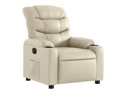 Poltrona Confortável | Poltrona reclinável elétrica couro artificial cor SHL106096^ Poltrona
