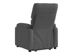 Online Poltrona Confortável | Poltrona reclinável elevatória tecido cinzento-escuro SHL890792 Cinza antracite