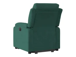 Poltrona| Poltrona Confortável | Poltrona reclinável elevatória veludo verde-escuro SHL271003 Verde pinho