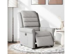 Poltrona| Poltrona Confortável | Poltrona reclinável elétrica tecido -nublado SHL830010 Cinzento