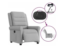 Poltrona| Poltrona Confortável | Poltrona reclinável elétrica tecido -nublado SHL830010 Cinzento
