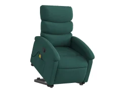 Poltrona* Poltrona Confortável | Poltrona reclinável elevatória de massagens tecido verde-escuro SHL692903 Verde pinho
