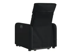Poltrona| Poltrona Confortável | Poltrona reclinável elevatória elétrica couro artificial SHL980241 Preto