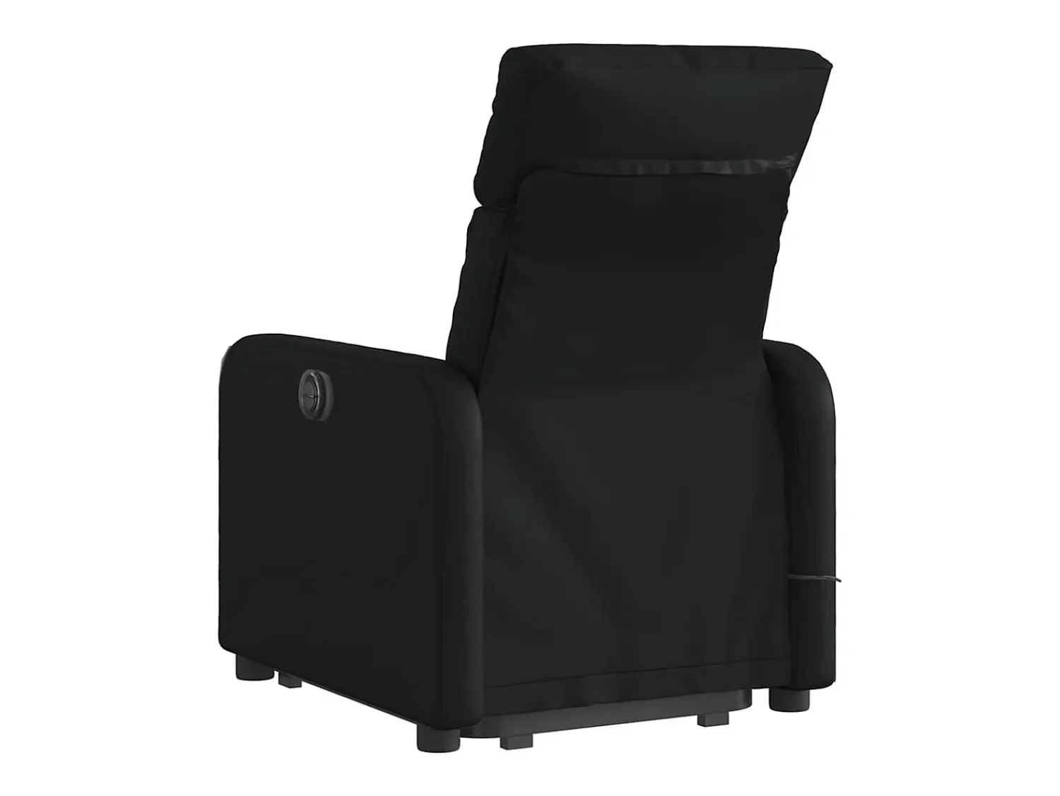 Poltrona| Poltrona Confortável | Poltrona reclinável elevatória elétrica couro artificial SHL980241 Preto