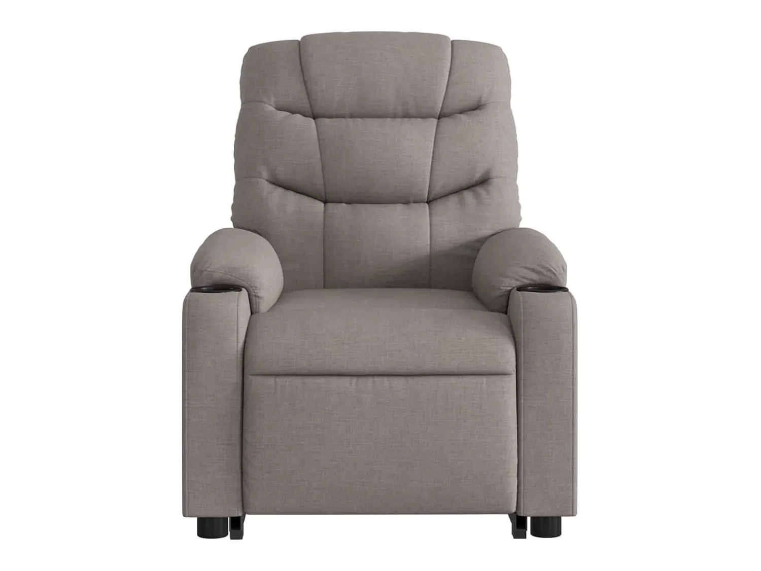 Clearance Poltrona Confortável | Poltrona reclinável elevatória tecido cinzento-acastanhado SHL217387 Taupe