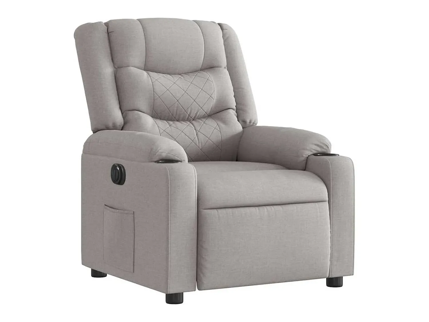 Sale Poltrona Confortável | Poltrona reclinável elétrica tecido -nublado SHL731375 Cinzento