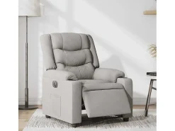 Sale Poltrona Confortável | Poltrona reclinável elétrica tecido -nublado SHL731375 Cinzento