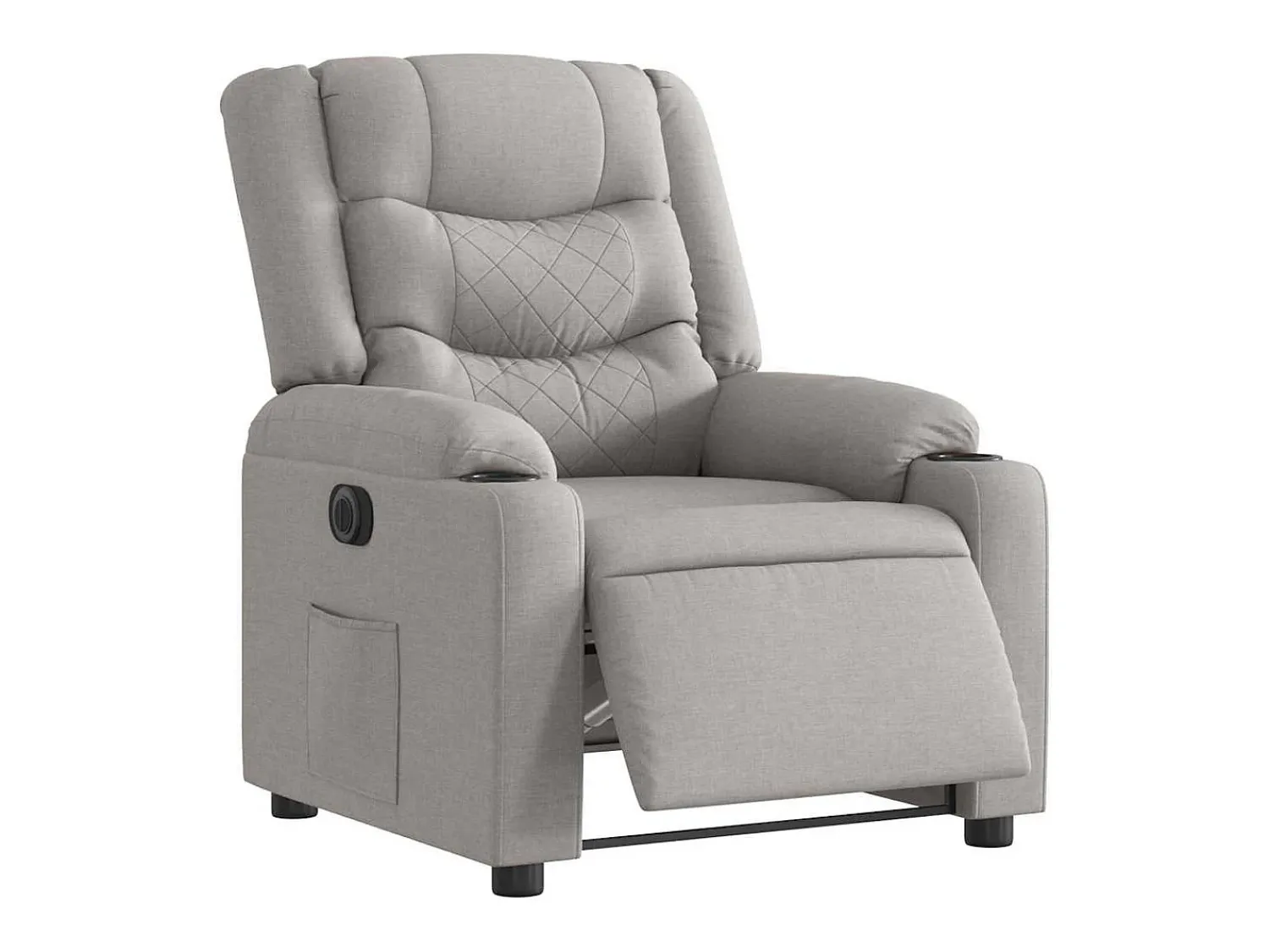 Sale Poltrona Confortável | Poltrona reclinável elétrica tecido -nublado SHL731375 Cinzento
