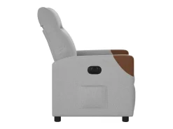 Poltrona Confortável | Poltrona reclinável elétrica tecido -nublado SHL918085^ Poltrona