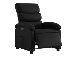 Poltrona| Poltrona Confortável | Poltrona reclinável elétrica couro artificial SHL365212 Preto