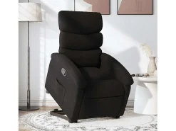 Poltrona Confortável | Poltrona reclinável elevatória tecido SHL763228 Preto