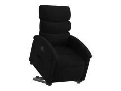 Poltrona Confortável | Poltrona reclinável elevatória tecido SHL763228 Preto