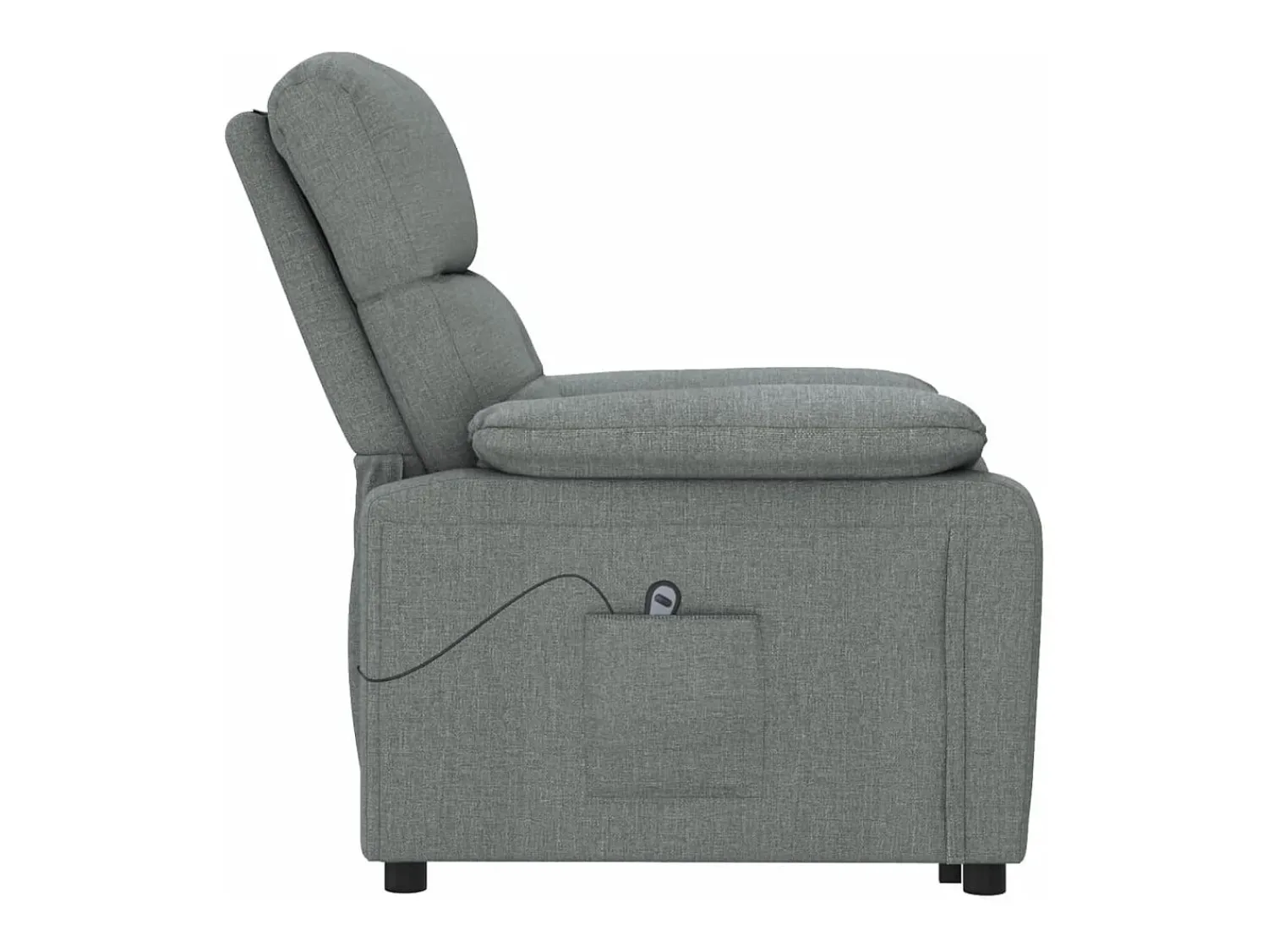 Poltrona| Poltrona Confortável | Poltrona reclinável elétrica tecido cinzento-escuro SHL512564 Cinza antracite
