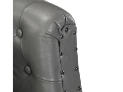 Poltrona* Poltrona Confortável em couro genuíno SHL135174 Cinzento