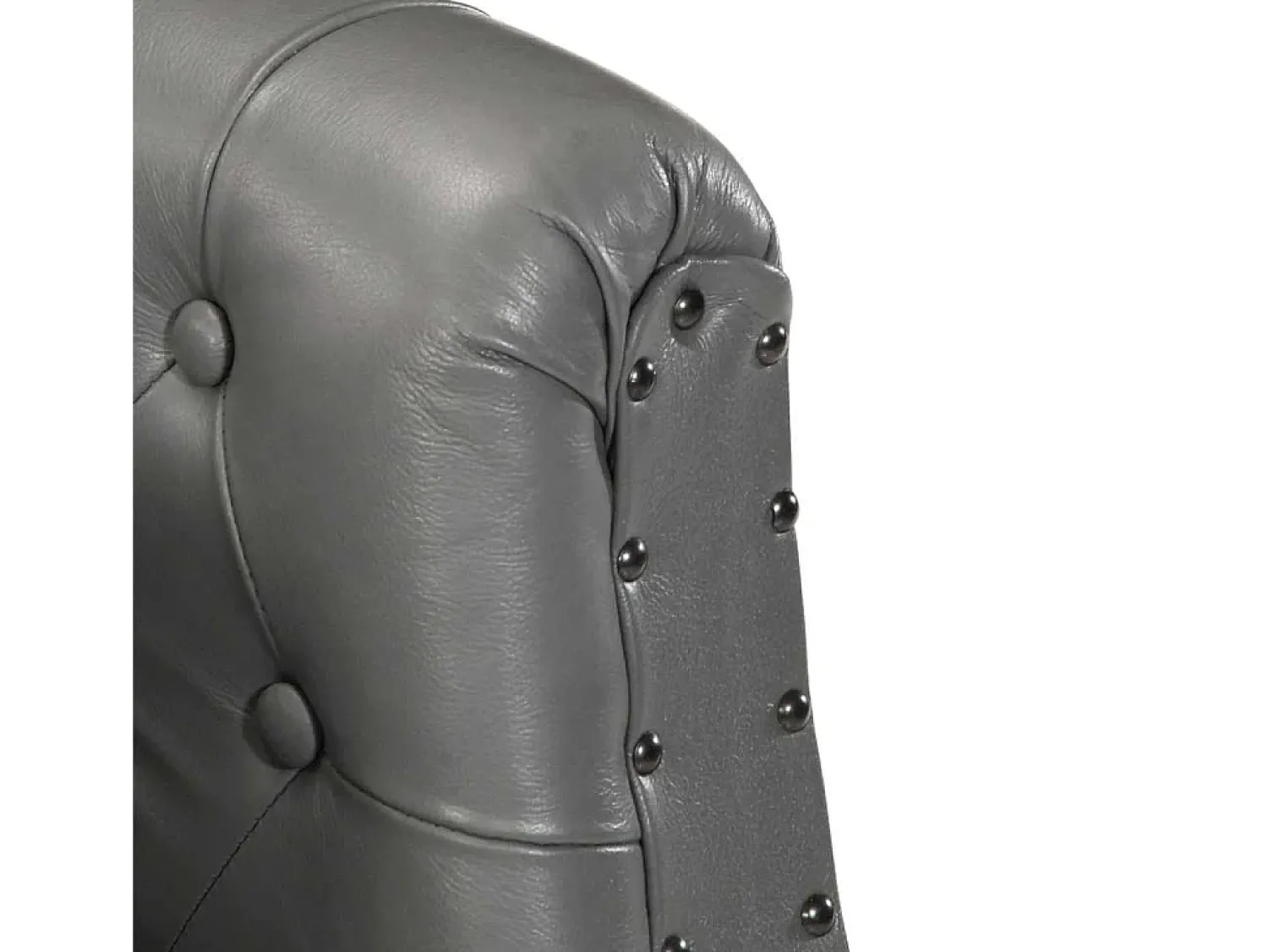 Poltrona* Poltrona Confortável em couro genuíno SHL135174 Cinzento