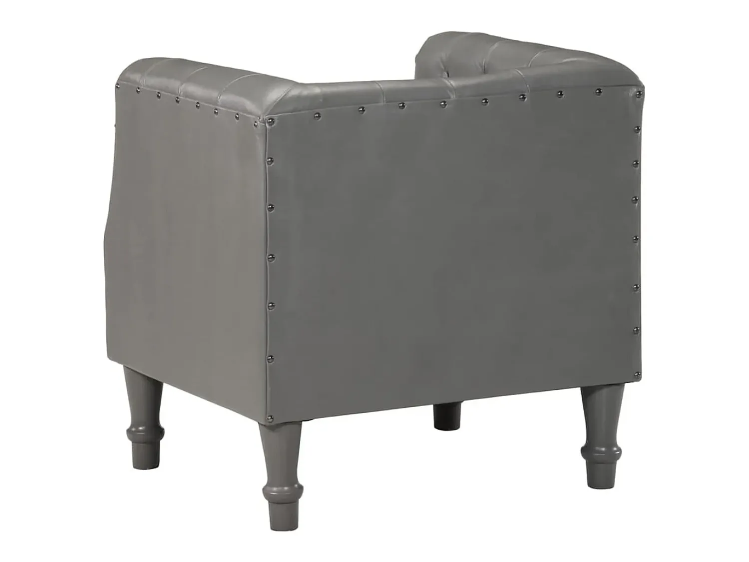 Poltrona* Poltrona Confortável em couro genuíno SHL135174 Cinzento