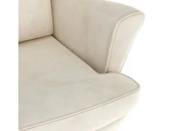Poltrona Confortável em veludo nata SHL26497^ Poltrona