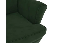 Best Poltrona Confortável em veludo verde-escuro SHL980194 Verde pinho