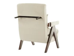 Poltrona|DripeX Poltrona conversível em linho - com almofada - encosto ajustável em 6 níveis - superfície de dormir 184x56 cm Bege