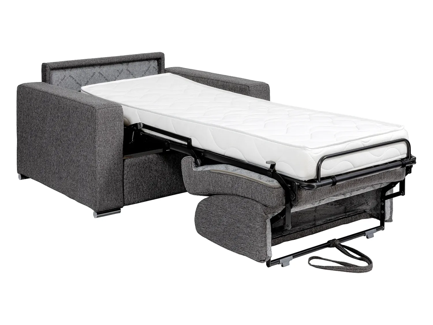 Vente-unique Poltrona convertível abertura rápida em tecido , cama 70 cm e colchão 14 cm CALITO^ Poltrona