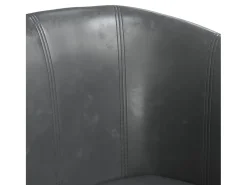 vidaxl Poltrona couro artificial^ Poltrona