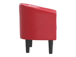 vidaxl Poltrona couro artificial^ Poltrona