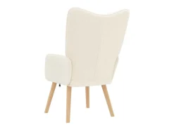 Discount vidaxl poltrona 62 x 67 x 95,5 cm Tecido Sherpa Creme