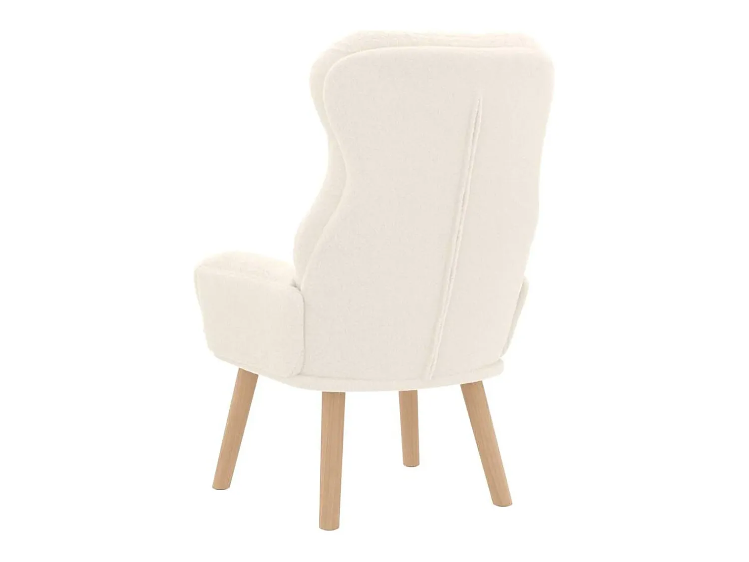 vidaxl poltrona 69 x 74 x 93 cm Tecido Sherpa Creme