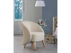 Poltrona|Talamo Italia Poltrona Dabdal, Poltrona lounge design, 100% Made in Italy, Poltrona relaxante em tecido acolchoado, 70x60h80 cm, Taupe Cinzento