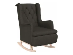 Poltrona* Poltrona de baloiço com banco tecido -escuro PT552216 Cinzento