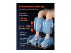 Poltrona* Poltrona de Massagem SucceBuy com Calha SL, Poltrona de Relaxamento e Massagem Reclinável 3D, Zero Gravity, 18 Modos Automáticos, Aquecimento, com Pedal Retrátil Multicor