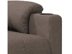 vidaxl Poltrona de massagens elétrica reclinável tecido cinza-acast.^ Poltrona
